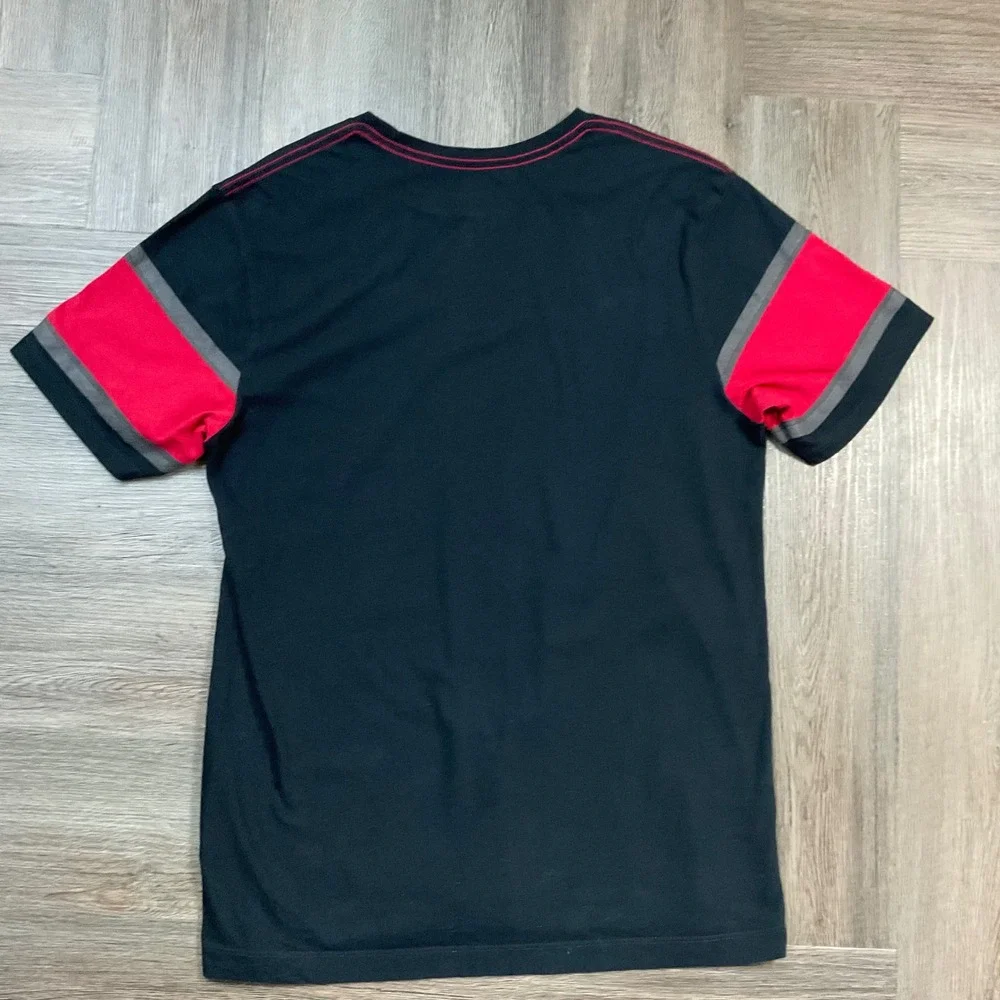 Y2K Vintage‎ True Religion Logo Graphic T-Shirt Mens Medium Black Red Classic